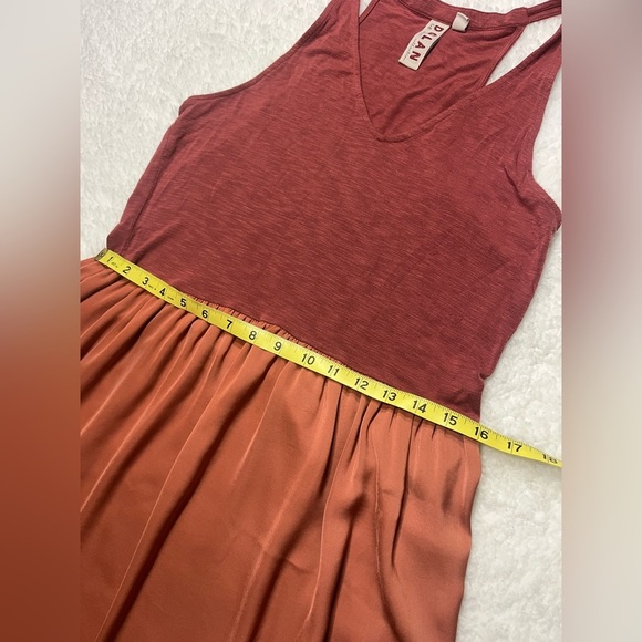 Dolan Left Coast x Anthropologie Coral Orange Fabiana Knit Dress Size Small - Picture 5 of 6